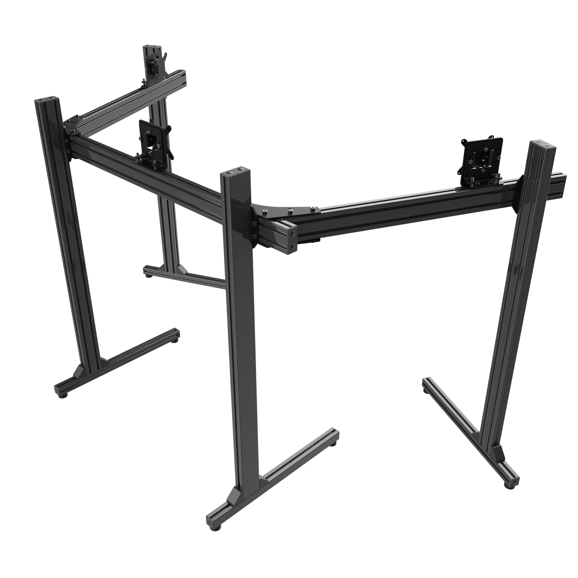 Freestanding Triple TV & Monitor Stand (Up to 50" TV or 45" Ultrawide)