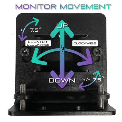 Freestanding Triple Monitor Stand (Up to 43")