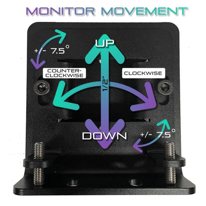 Freestanding Triple Monitor Stand (Up to 43")