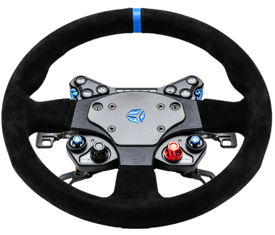 Cube Controls GT PRO V2 Reparto Corse Round Suede Sim Racing Wheel