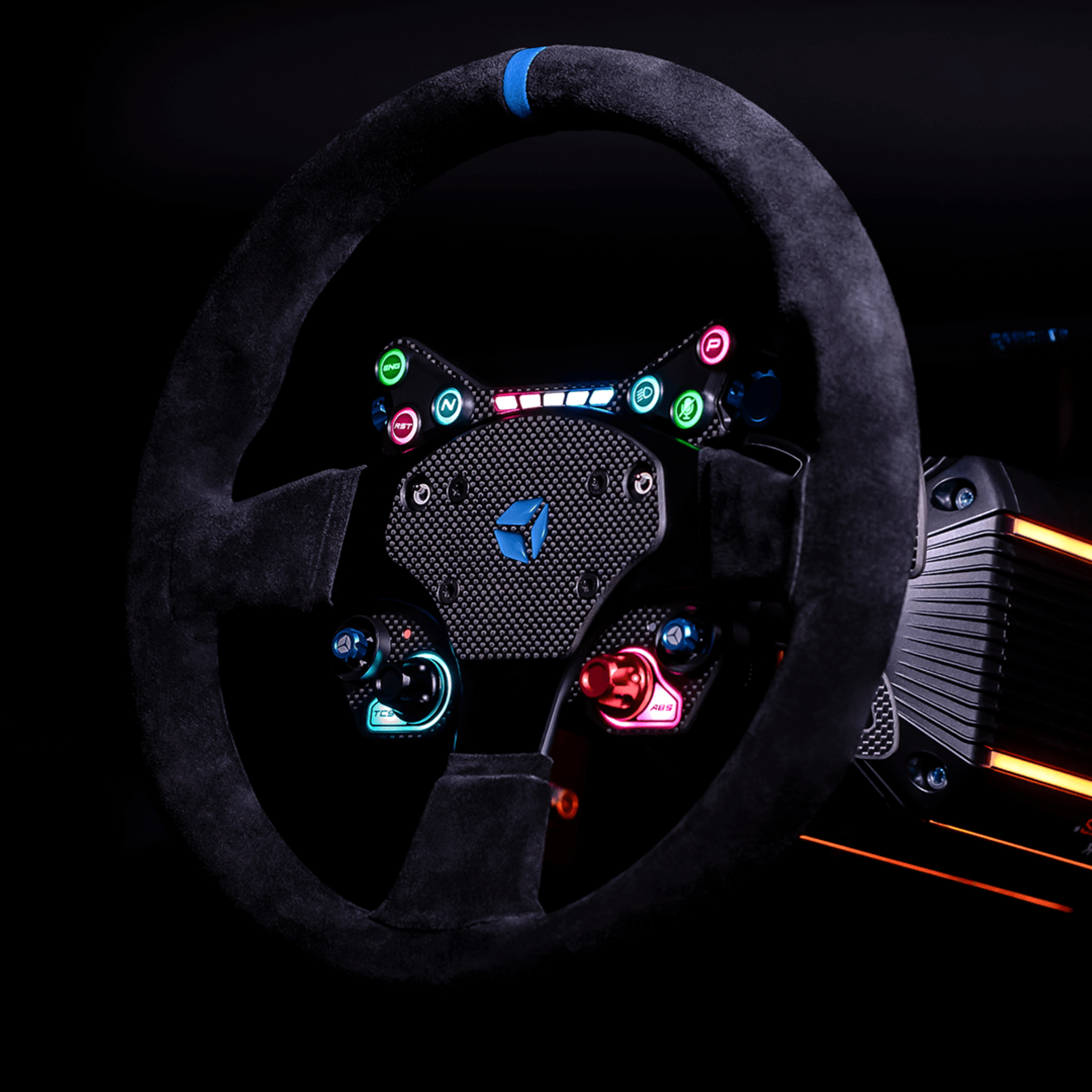 Cube Controls GT PRO V2 Reparto Corse Round Suede Sim Racing Wheel