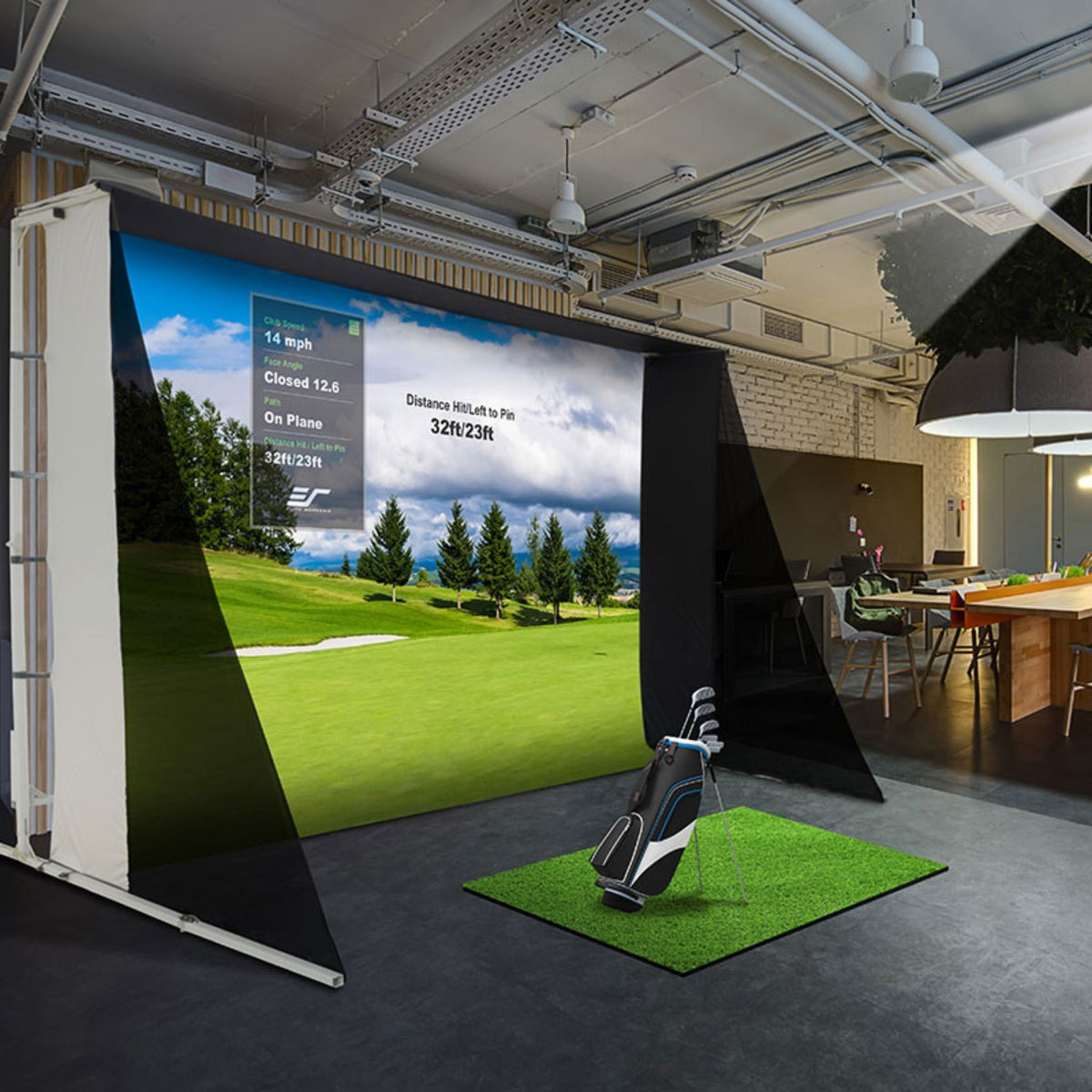 GolfSim ImpactWhite® 350 – Portable Golf Simulator | TruSimPlay