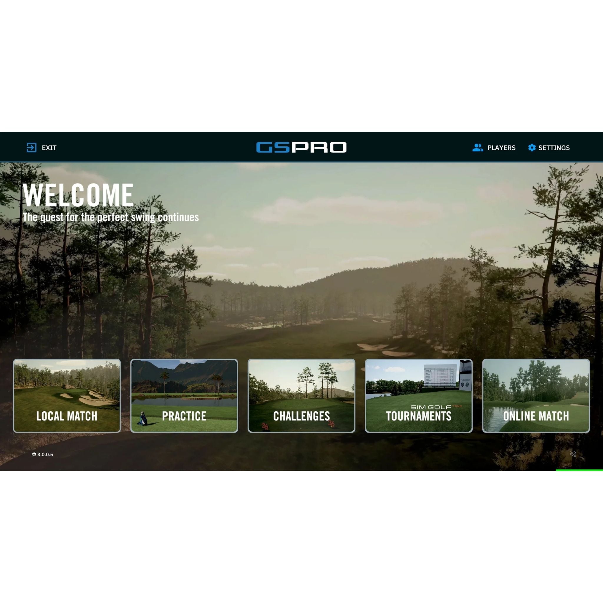 GSPro Simulator Software (1-Year Subscription)