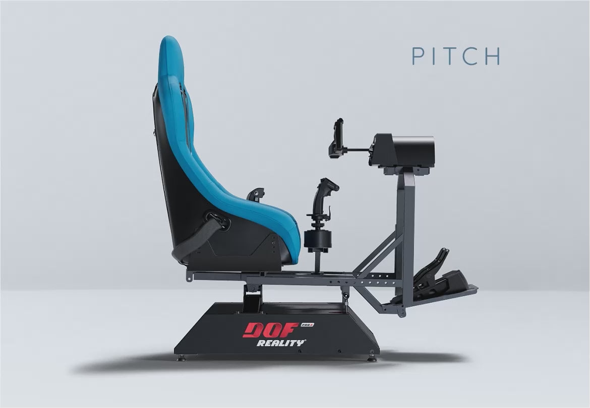 Load video: DOF Reality Professional 2-Axis Flight Motion Simulator Platform - P2