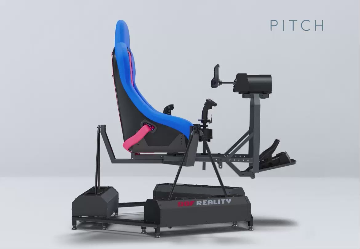 Load video: DOF Reality HERO 6-Axis Flight Motion Simulator Platform - H6